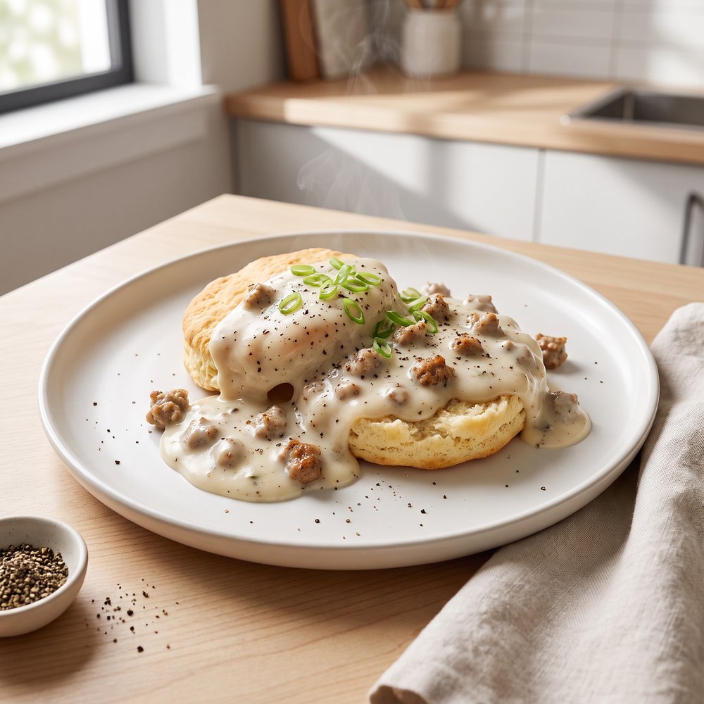 Black Pepper Sausage Breakfast Gravy