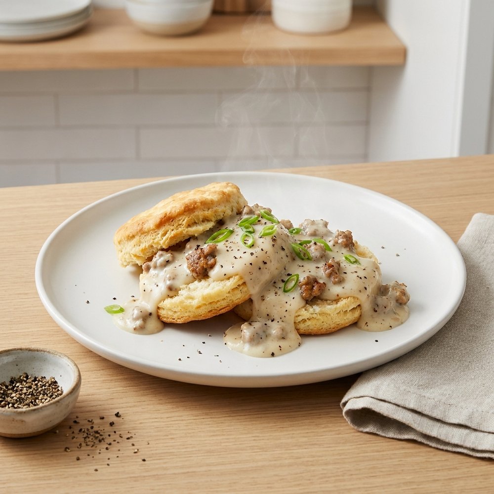 Black Pepper Sausage Breakfast Gravy