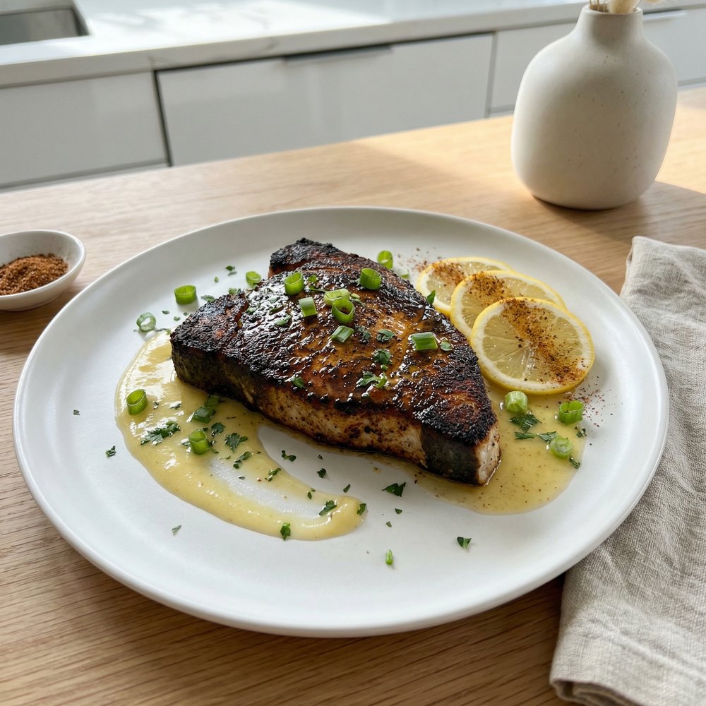 Easy Blackened Swordfish