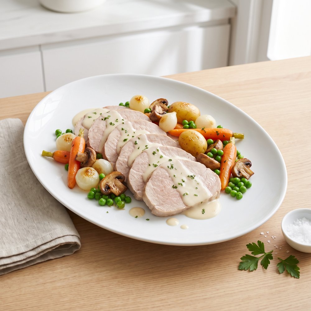 Blanquette-Style Veal Shoulder Roast