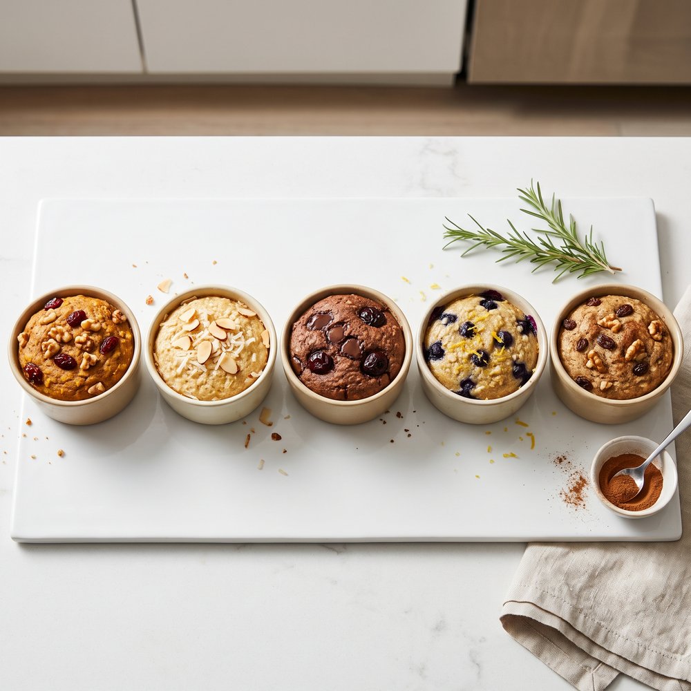 Blended Baked Oats 5 Ways