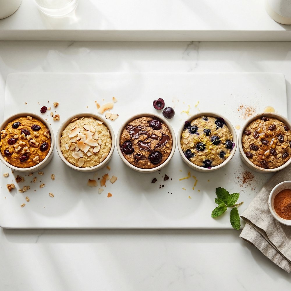Blended Baked Oats 5 Ways