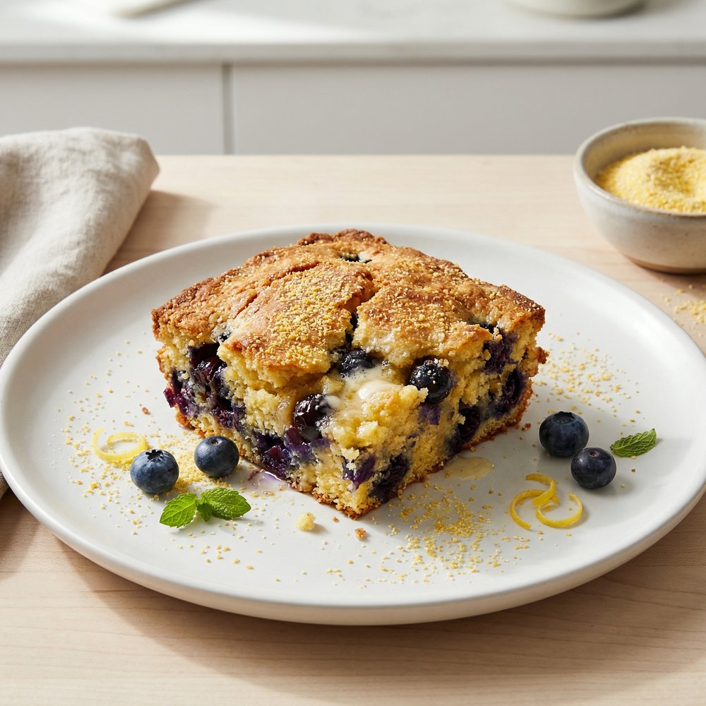 Blueberry-Studded Cornbread