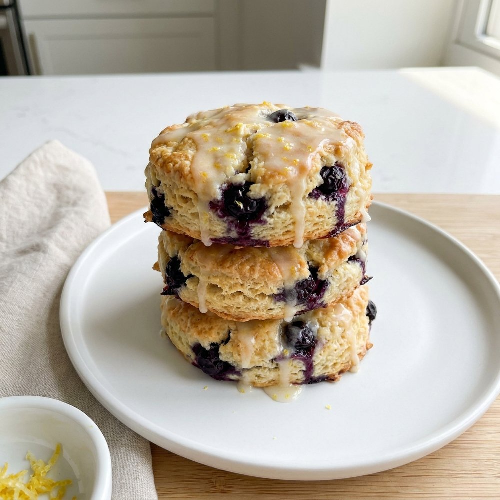 Blueberry Lemon Breakfast Biscuits