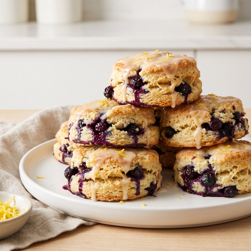 Blueberry Lemon Breakfast Biscuits