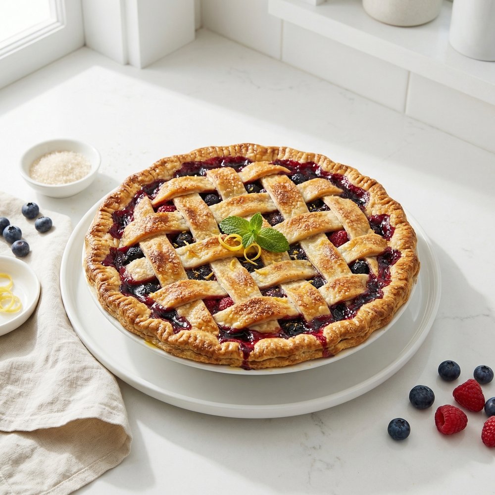 Blueberry Raspberry Pie
