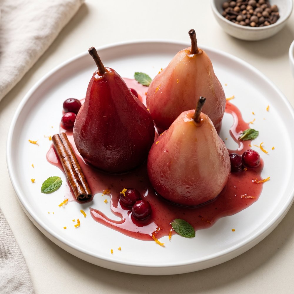 Blushing Cranberry Pears