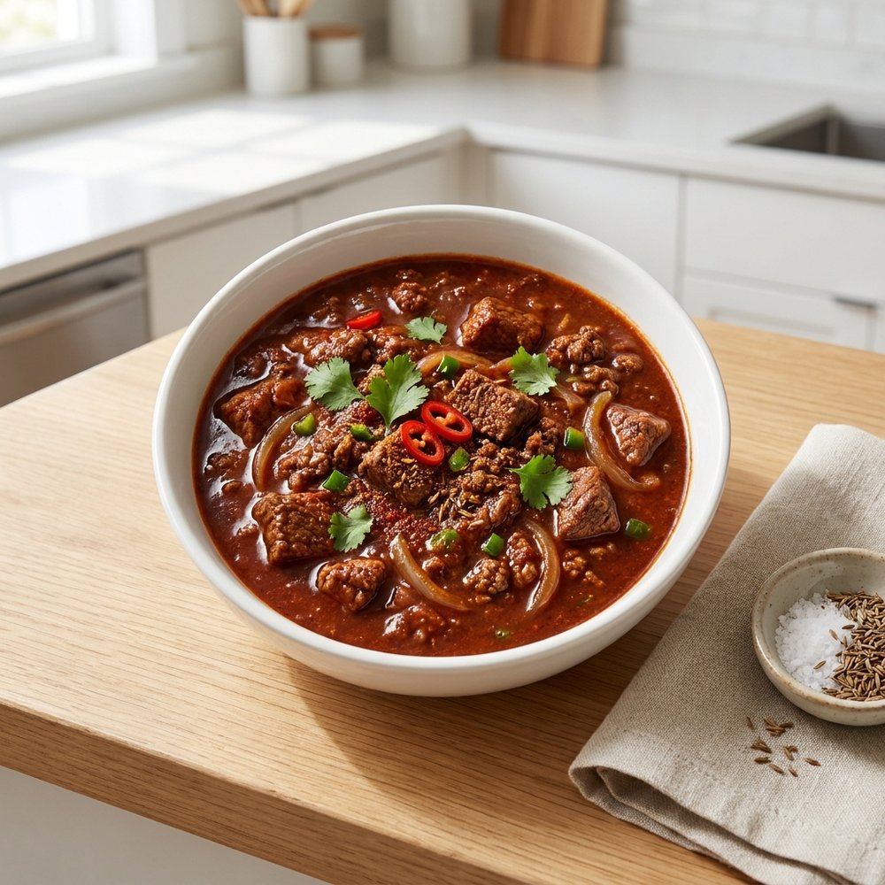 Bourbon-and-Beer Venison Chili