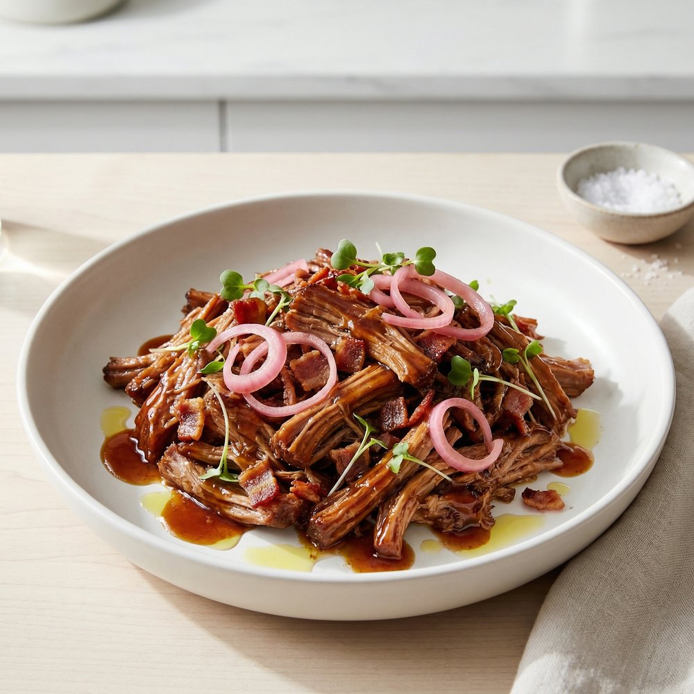 Bourbon Bacon Pulled Pork