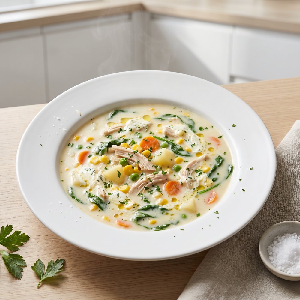 Boursin Chicken and Vegetable Soup
