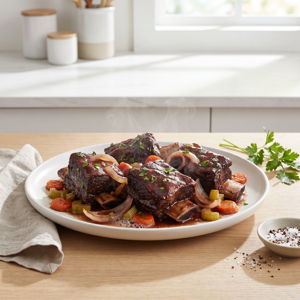 Braised Beef Short Ribs with Rich Gravy