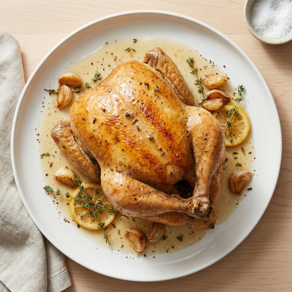 Forty-Clove Garlic Roast Chicken