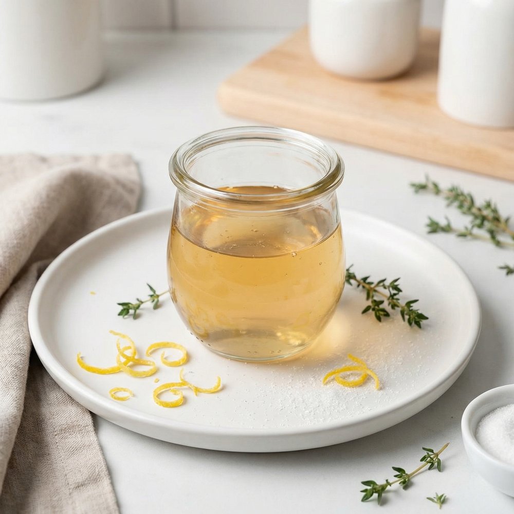Brandy-Infused Lemon Simple Syrup