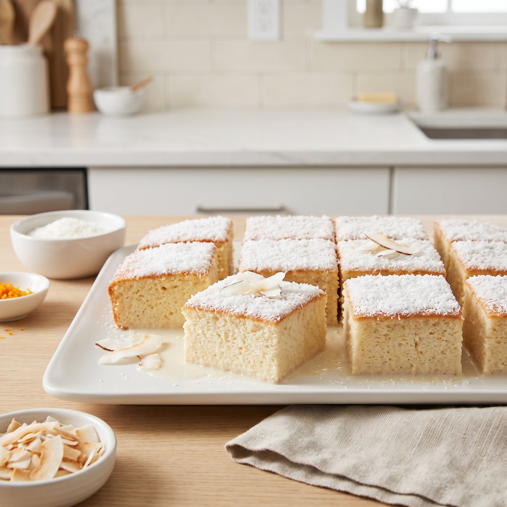 Brazilian-Style Moist Coconut Cake