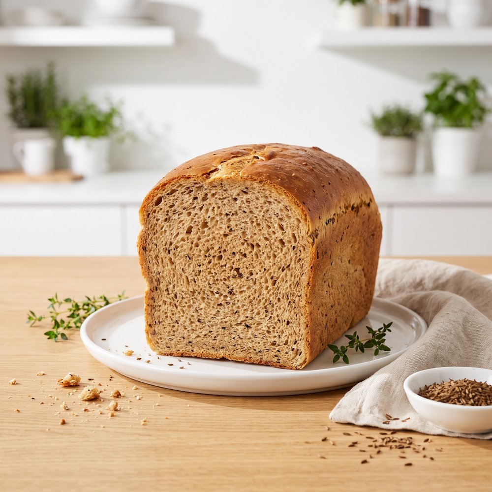 Bread Machine Caraway Rye Loaf