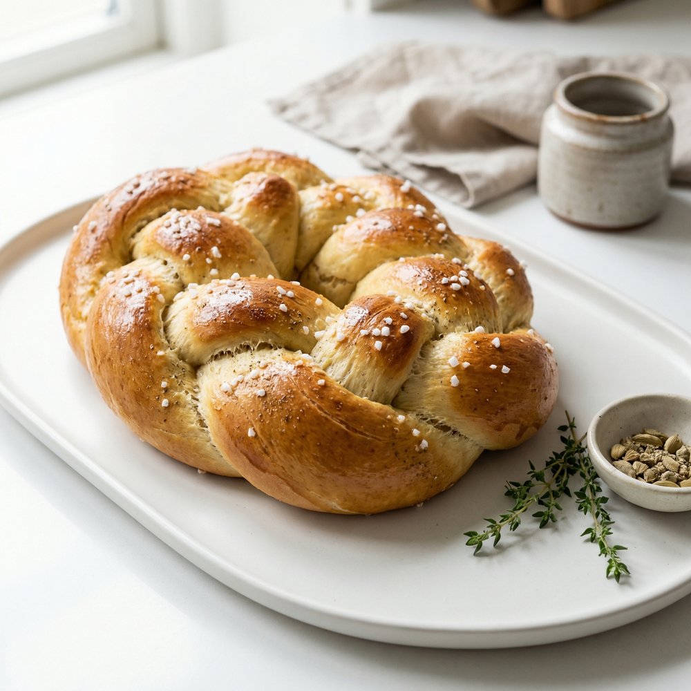 Bread Machine Cardamom Coffee Bread (Swedish Style)