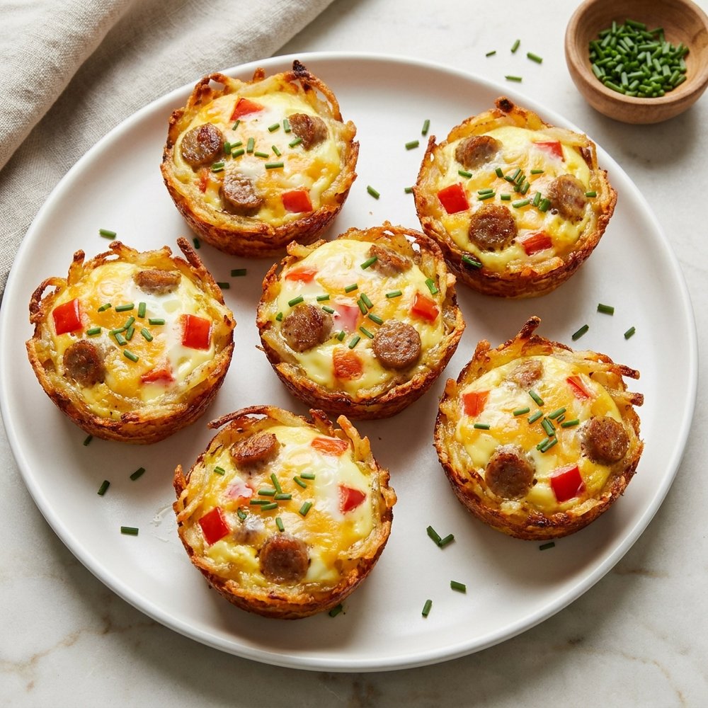 Breakfast Hash Brown Muffin Cups