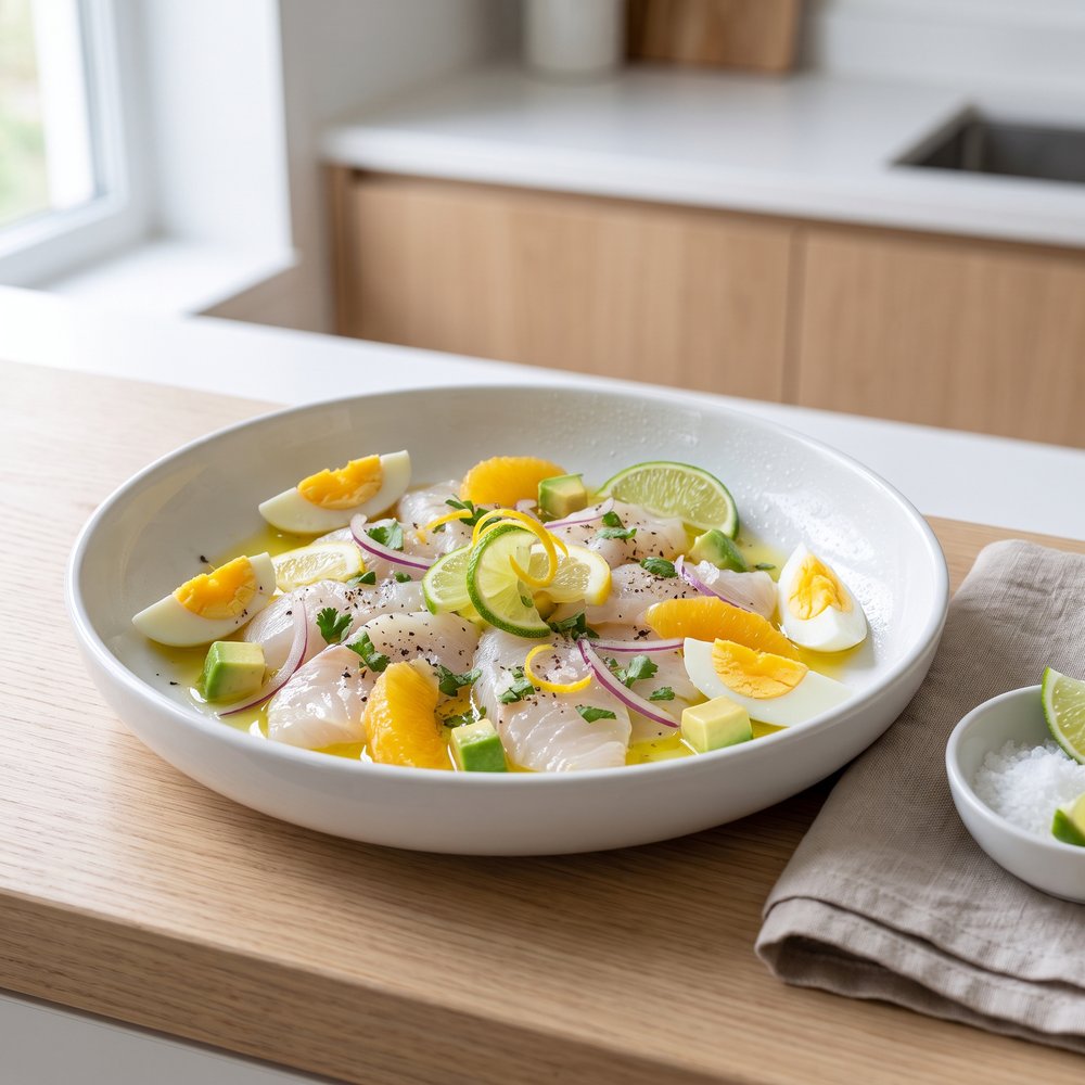Bright Citrus Sea Bass Ceviche