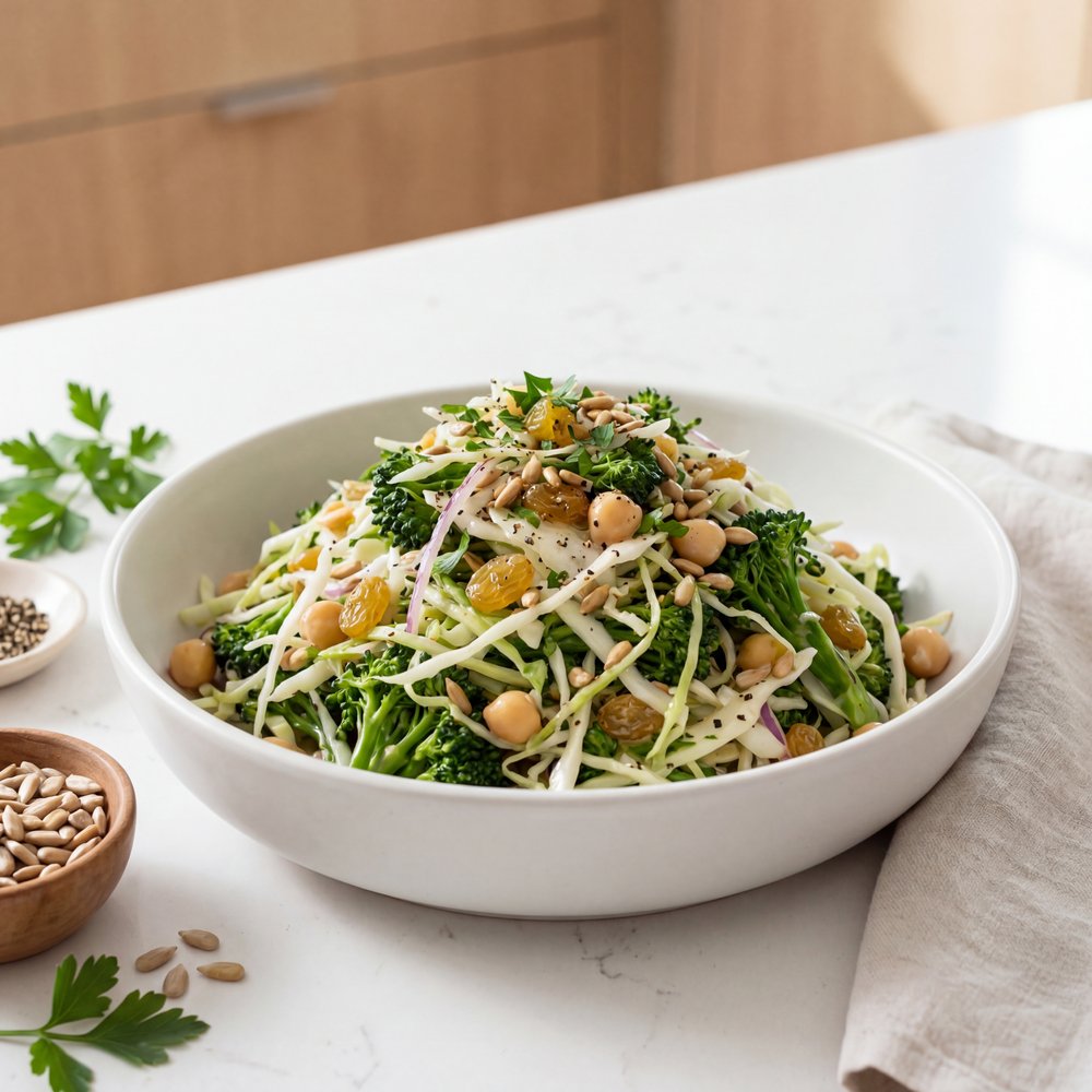 Trees, Seeds, and Beans Broccoli Slaw Salad
