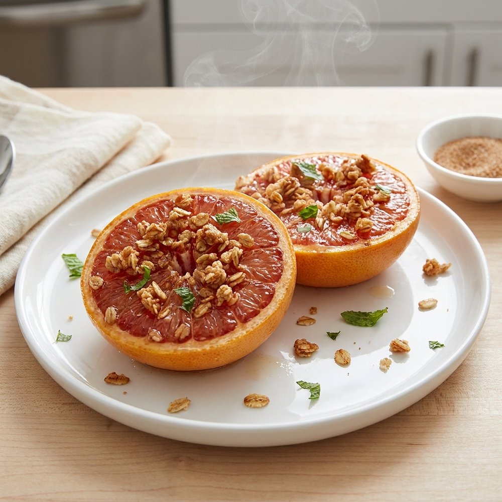Broiled Grapefruit Crisp