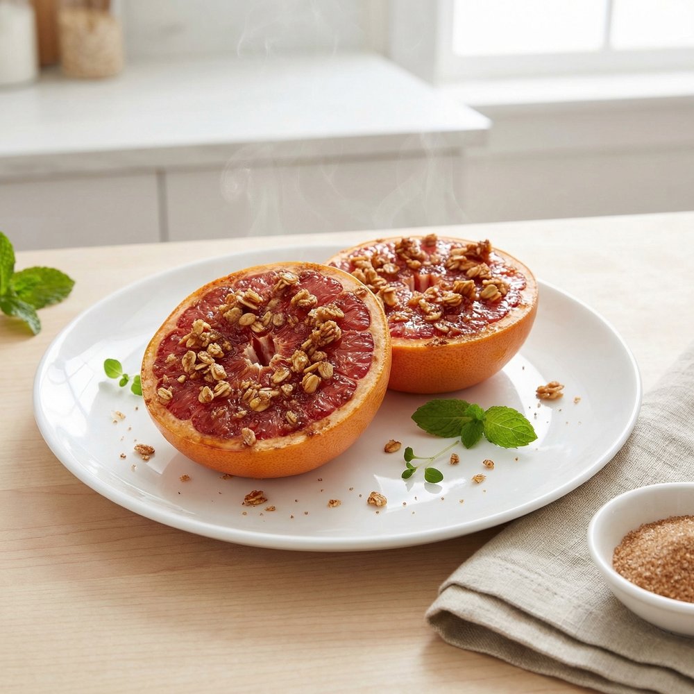 Broiled Grapefruit Crisp