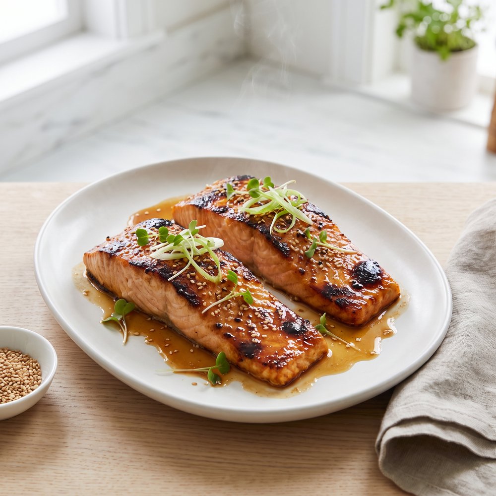 Broiled Miso-Glazed Salmon