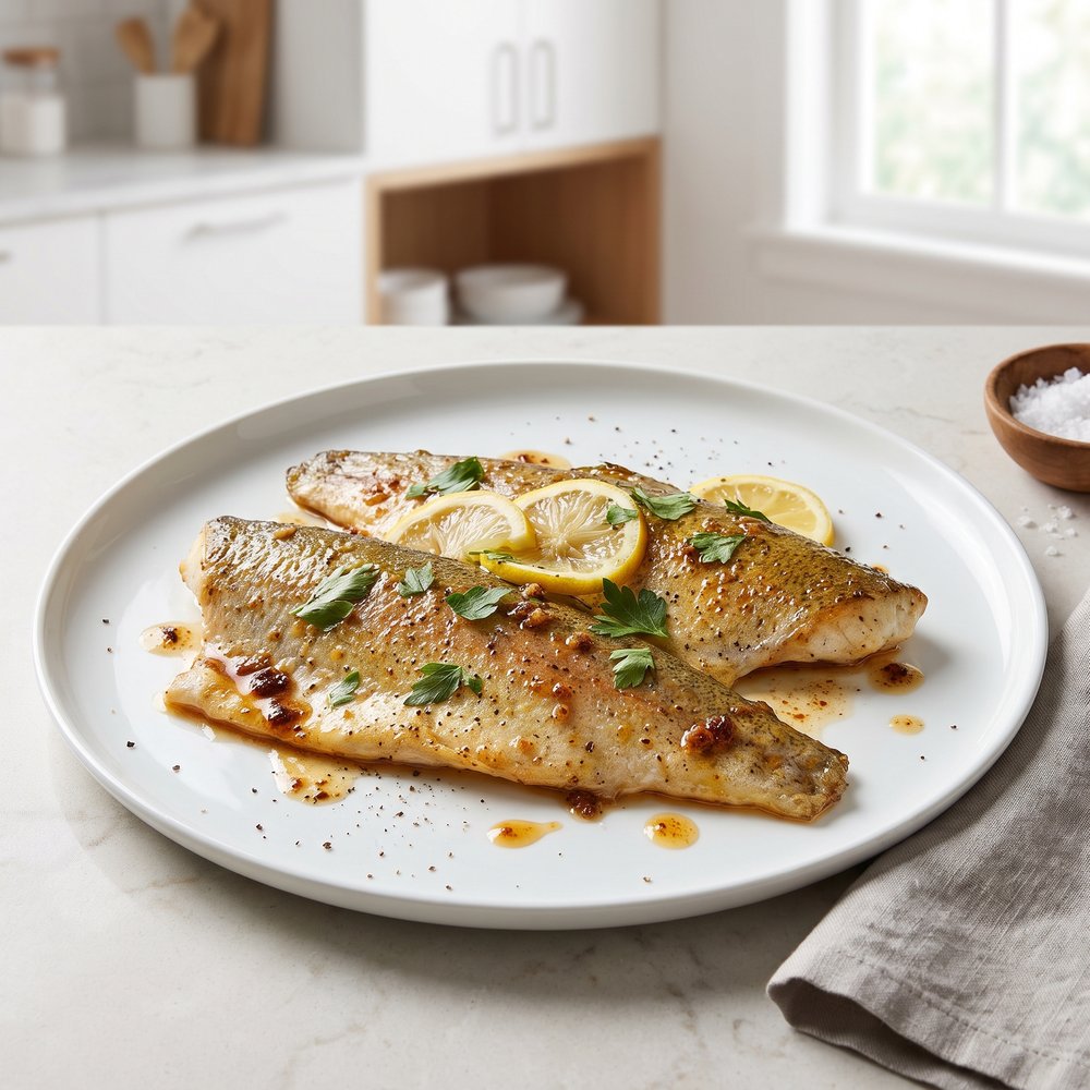 Broiled Trout with Brown-Butter Lemon and Parsley