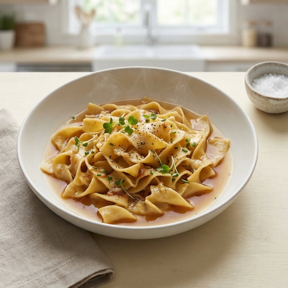 Amish Brown-Butter Egg Noodles
