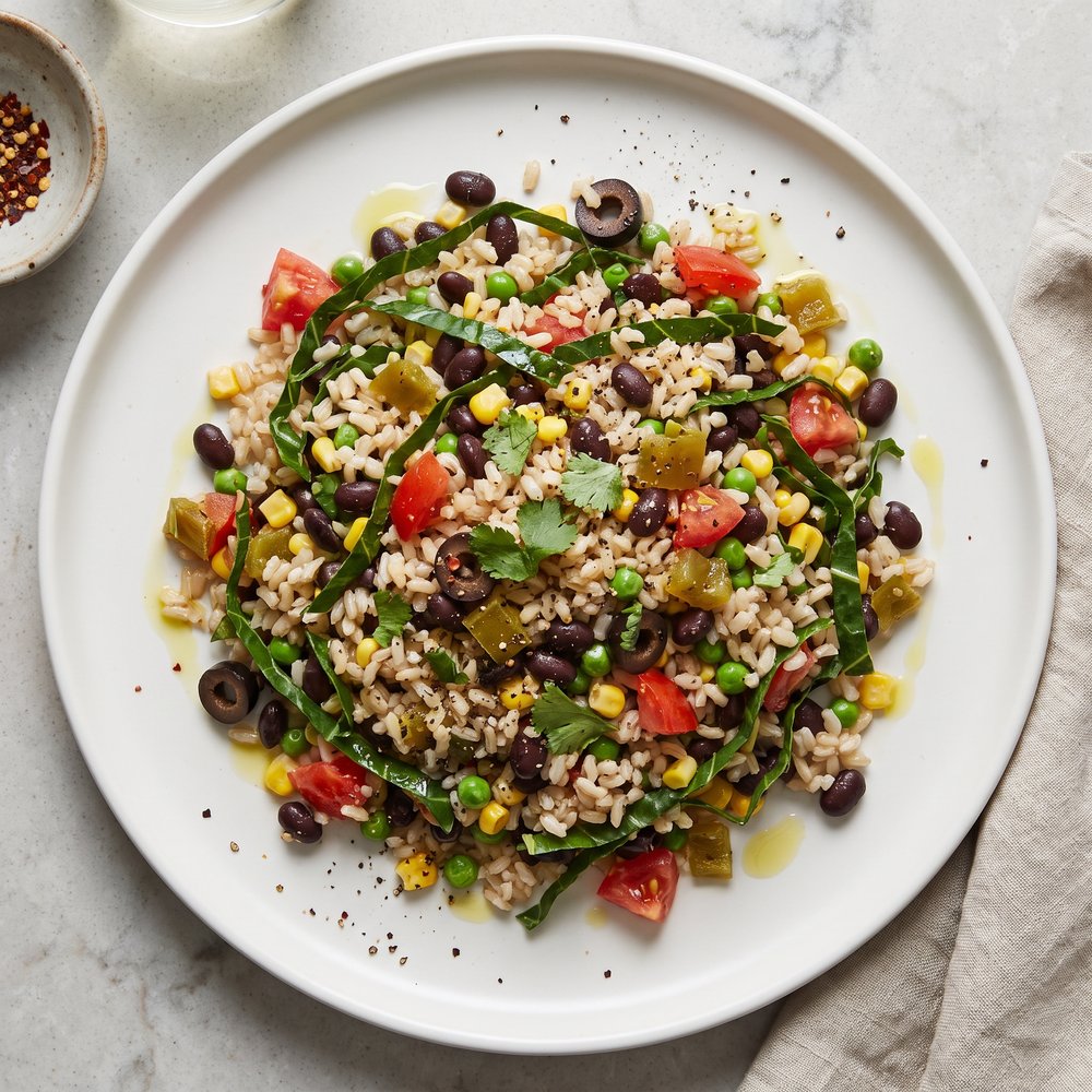 Brown Rice and Black Bean Salad