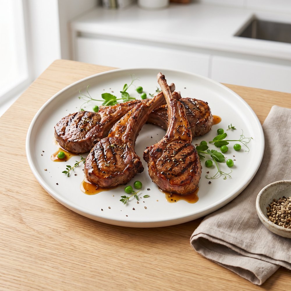 Brown Sugar–Glazed Grilled Lamb Chops