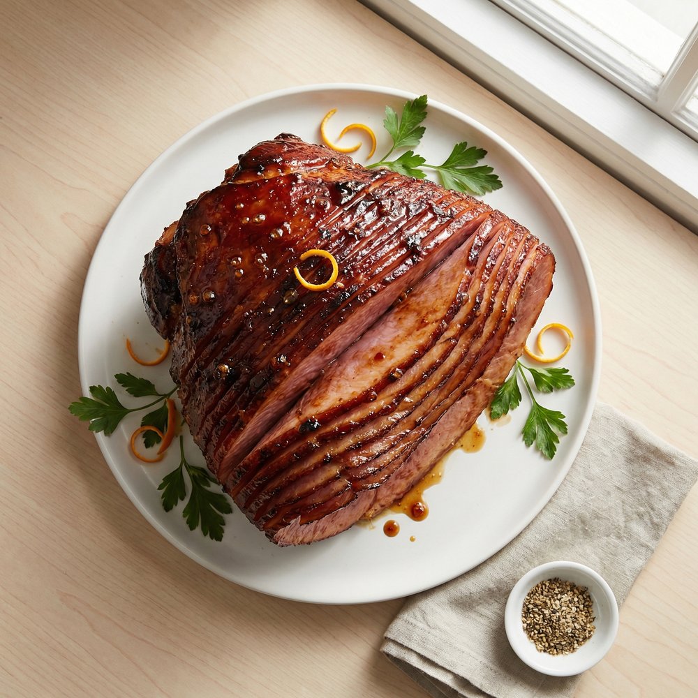 Brown Sugar Cola–Glazed Baked Ham