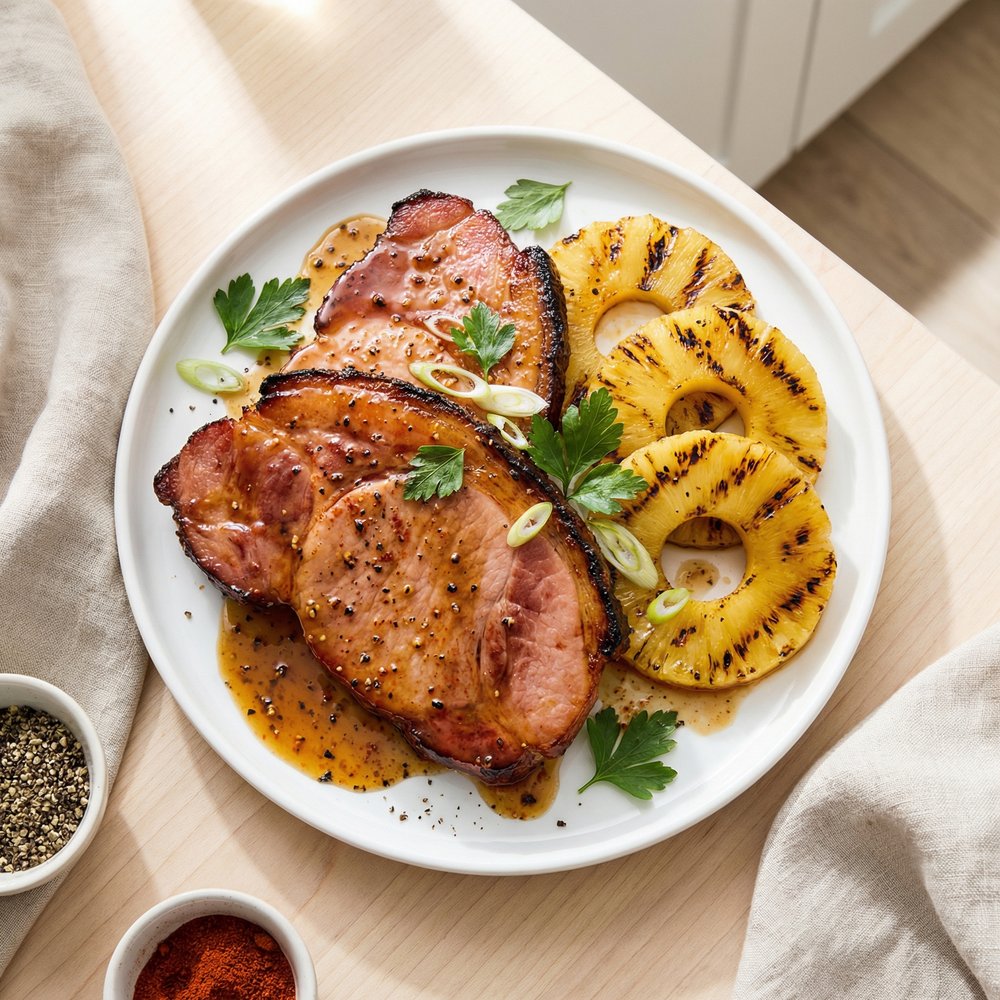 Quick Pineapple Ham Steaks