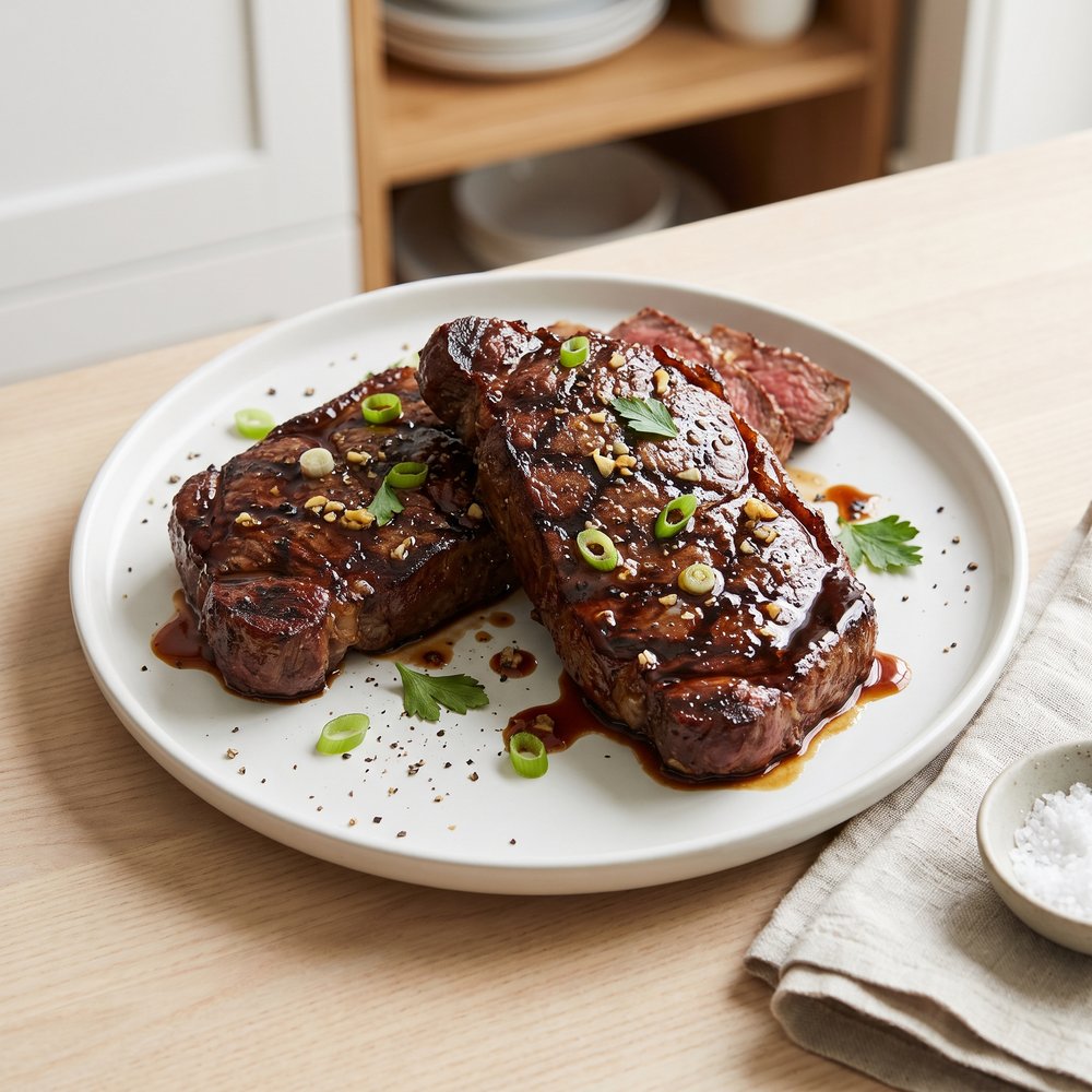 Brown Sugar and Beer Marinated Steaks