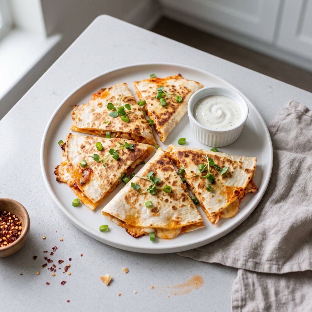 Buffalo Chicken Quesadillas