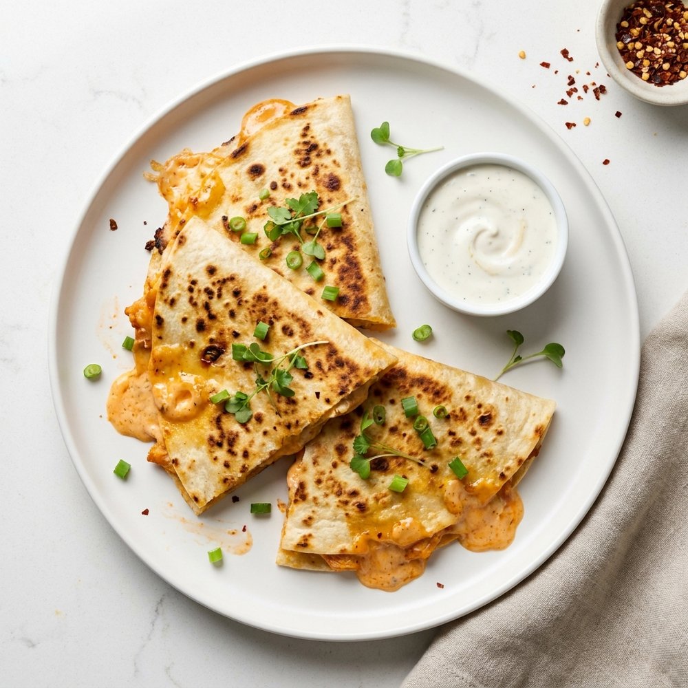 Buffalo Chicken Quesadillas