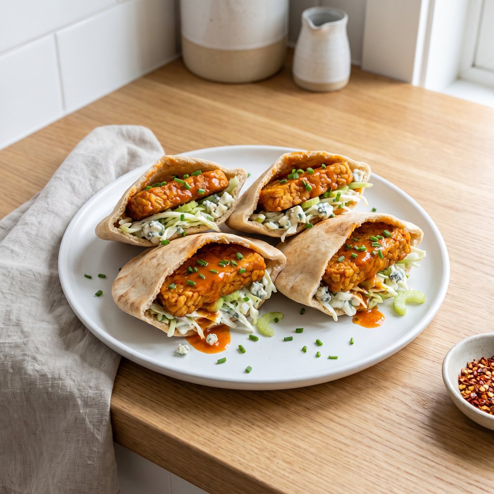 Buffalo Tempeh Sliders