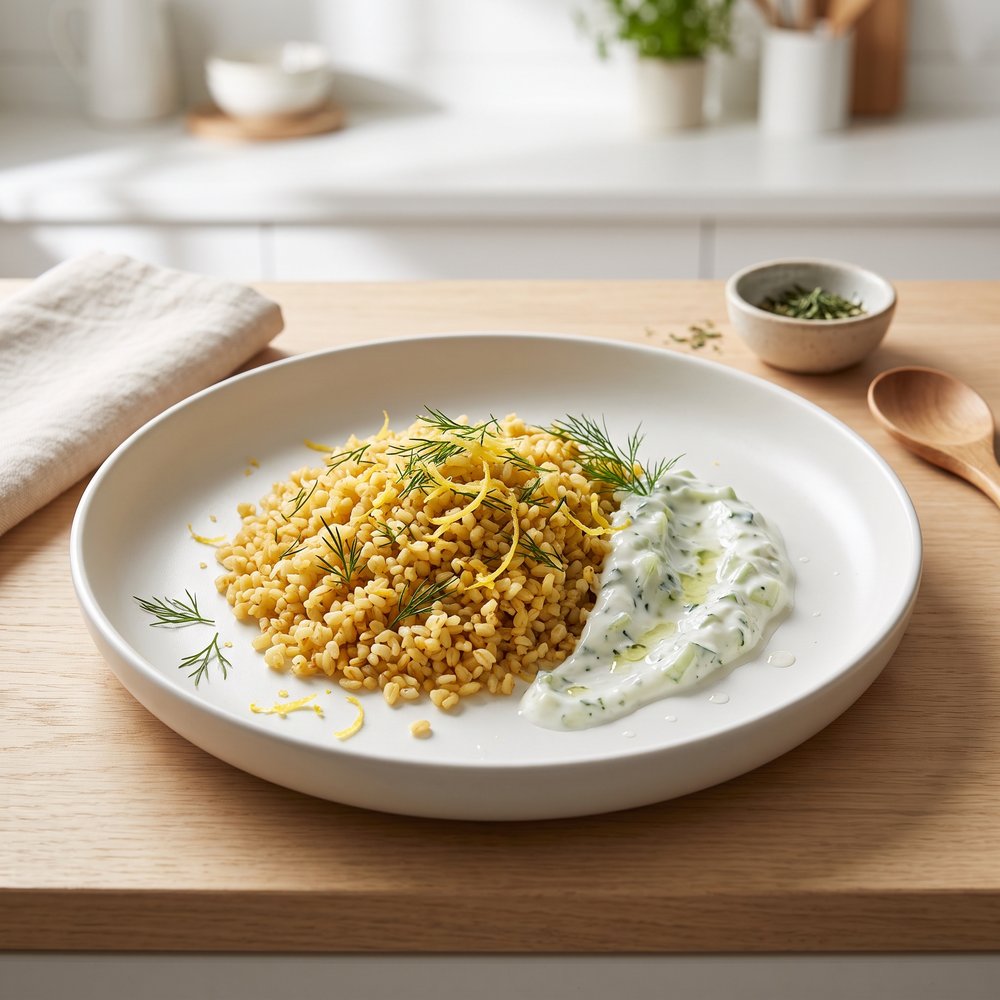 Bulgur Pilaf with Lemon and Fresh Dill