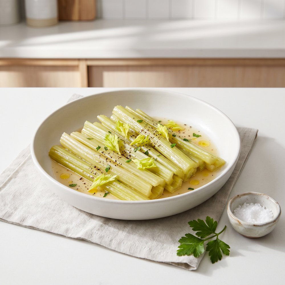 Butter-Braised Celery with Parsley