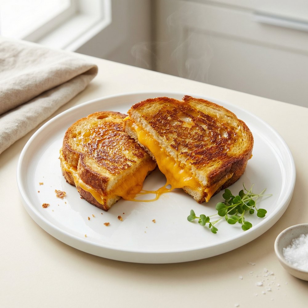 Toasted Cheddar Grilled Cheese