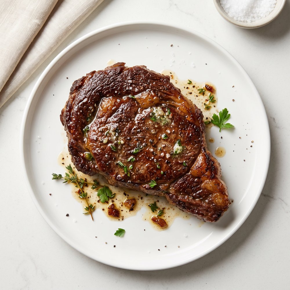 Butter Basted Rib Eye Steak