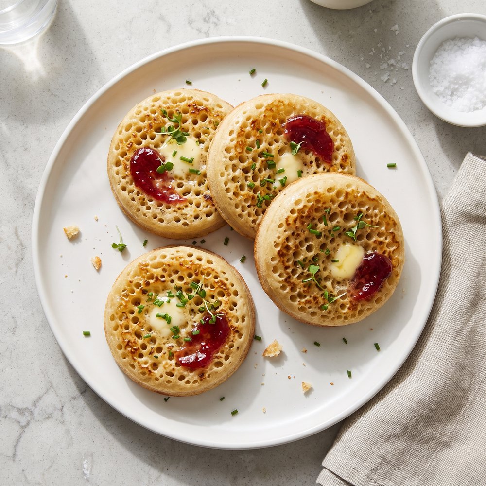 Buttermilk Breakfast Crumpets
