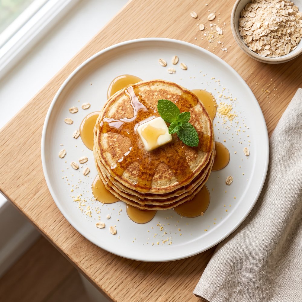 Buttermilk Oatmeal Pancakes