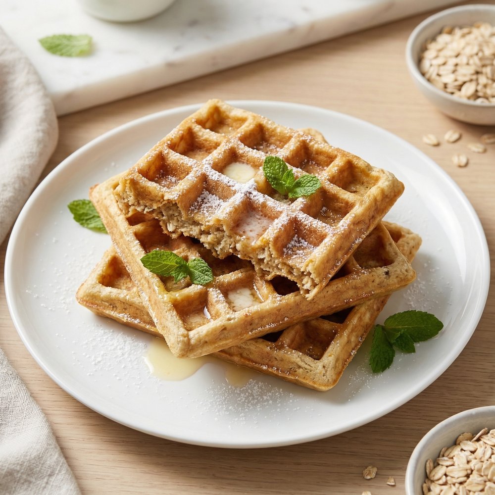 Buttermilk Oat Waffles