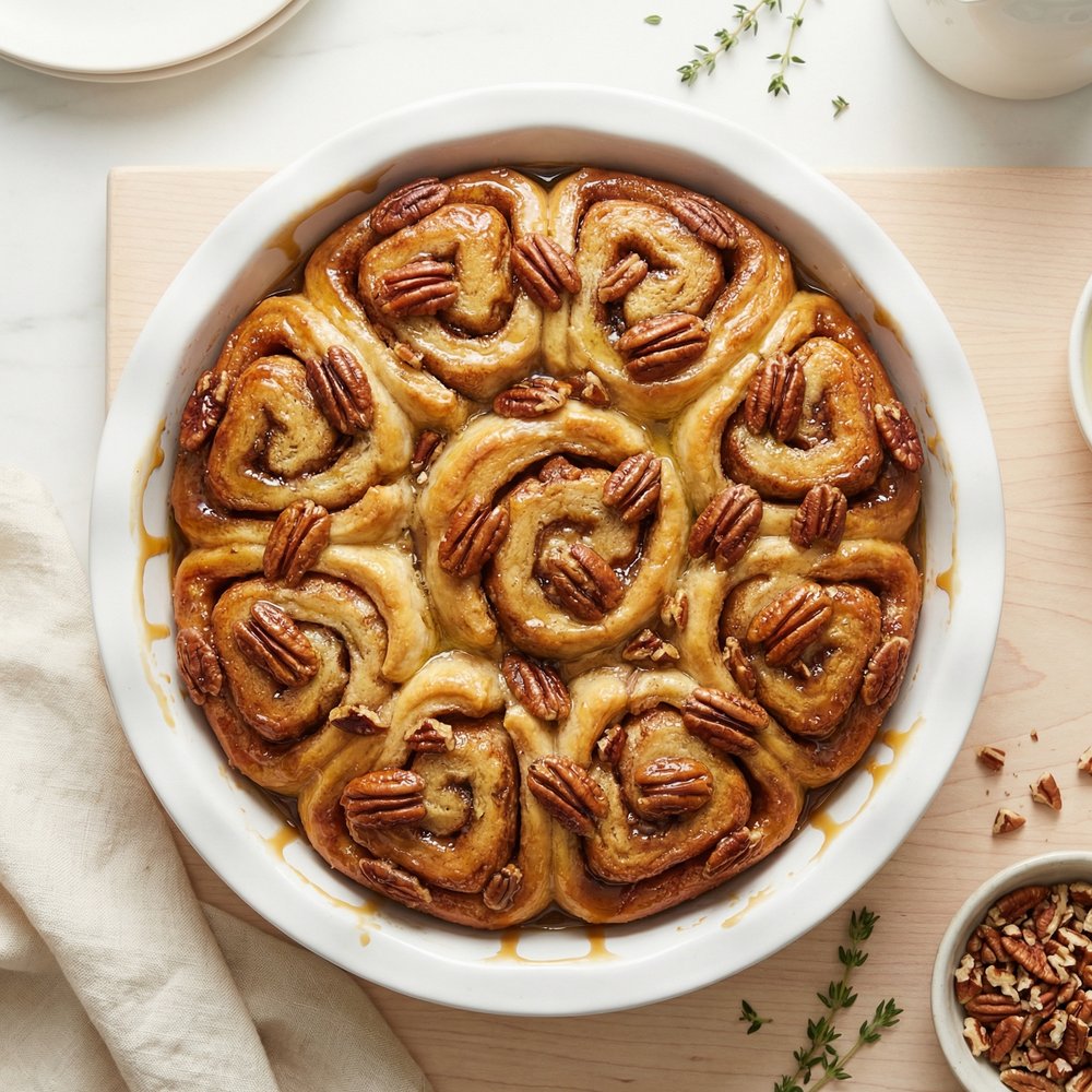 Caramel Pecan Cinnamon Rolls