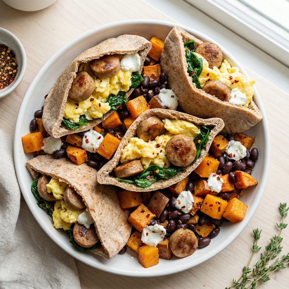 Autumn Morning Pita Pockets