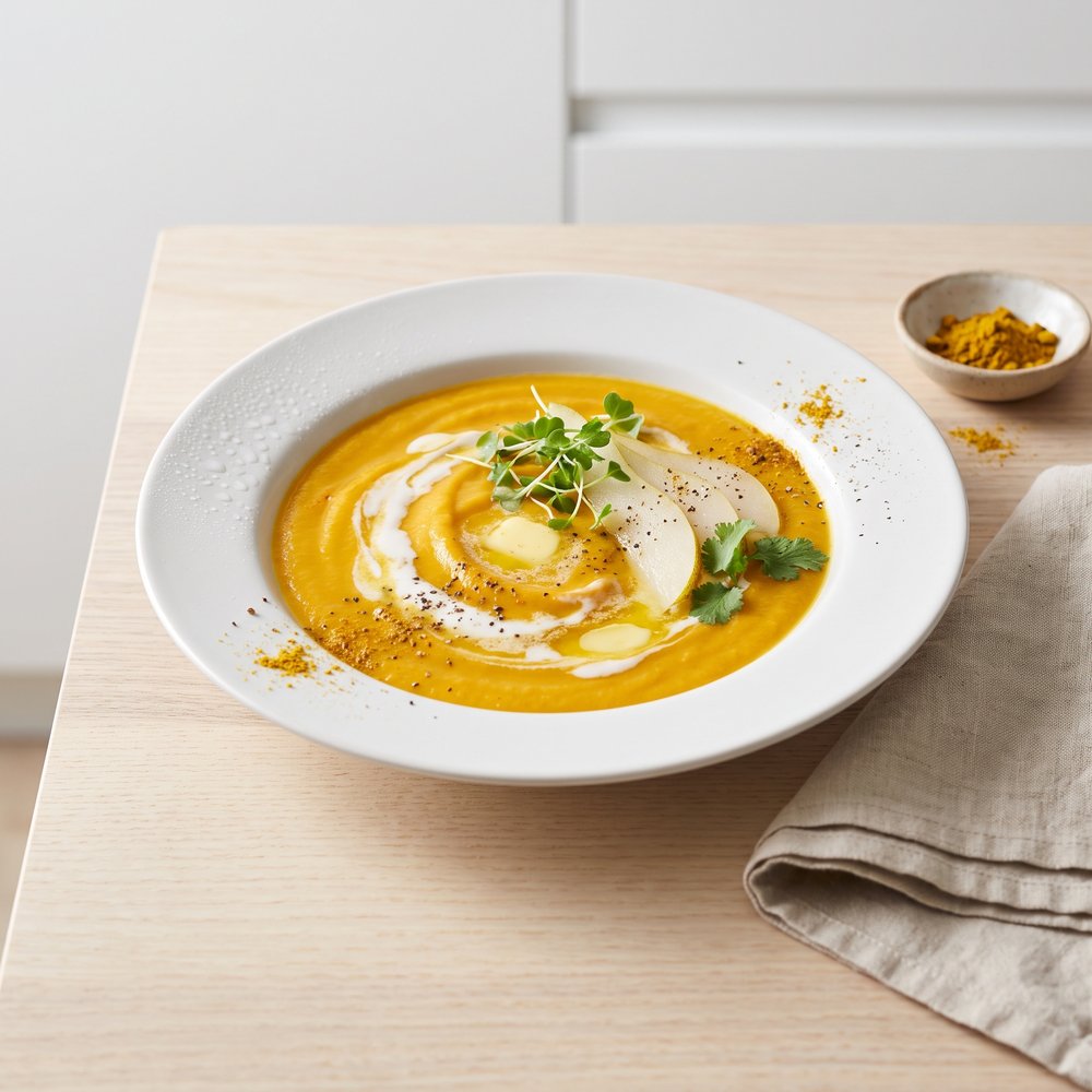 Butternut Squash and Pear Curry Soup
