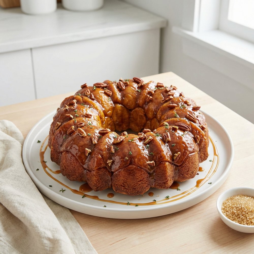 Butterscotch Pudding Monkey Bread with Pecans