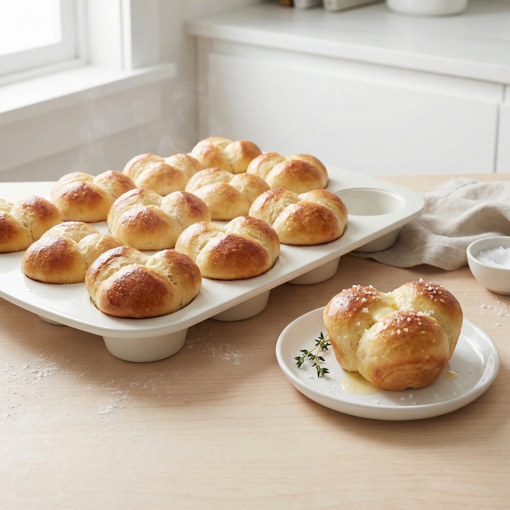 Grandma's Classic Cloverleaf Dinner Rolls