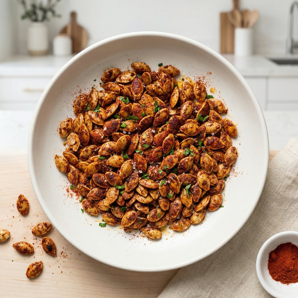 Cajun Spiced Roasted Pumpkin Seeds