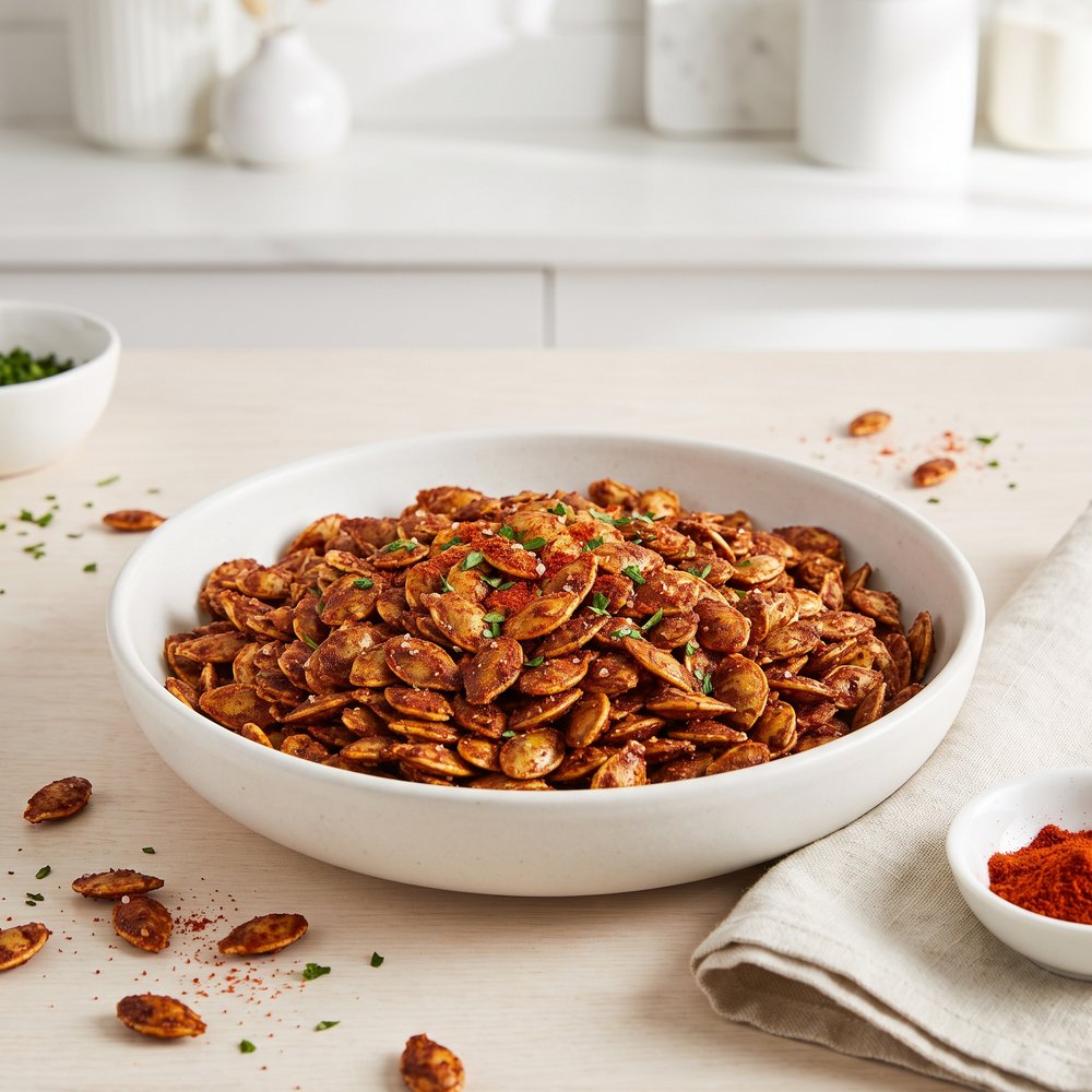 Cajun Spiced Roasted Pumpkin Seeds